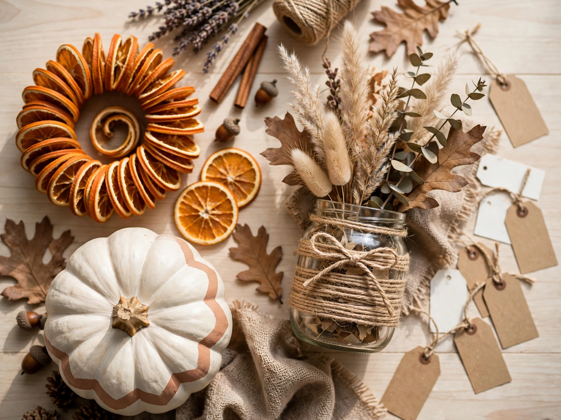 Budget DIY fall decor projects with handwritten price tags
