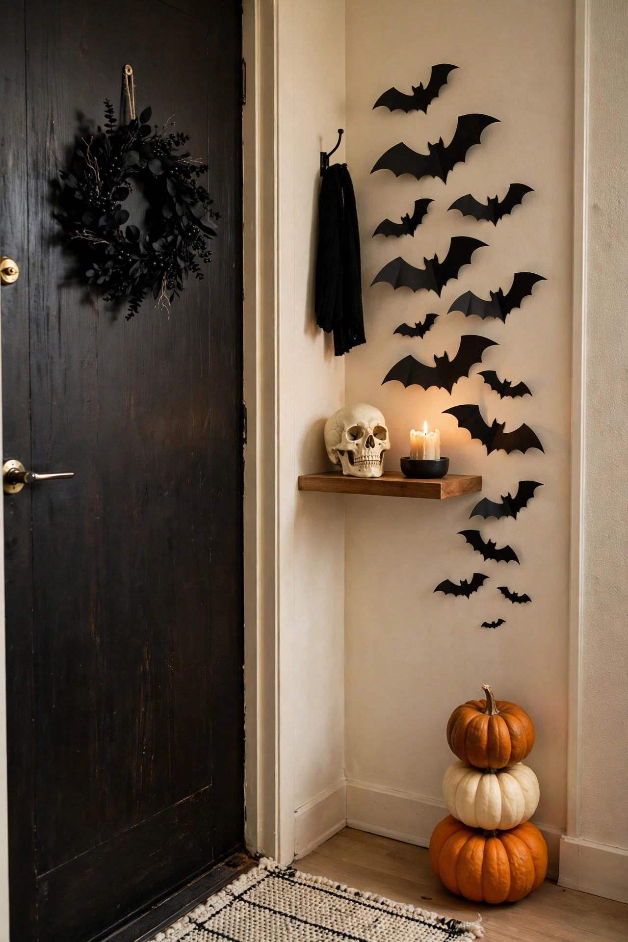 halloween decorations for small spaces using walls and doors