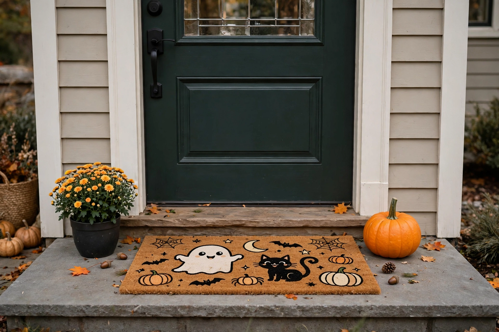 spooky doormat quick halloween porch decorations