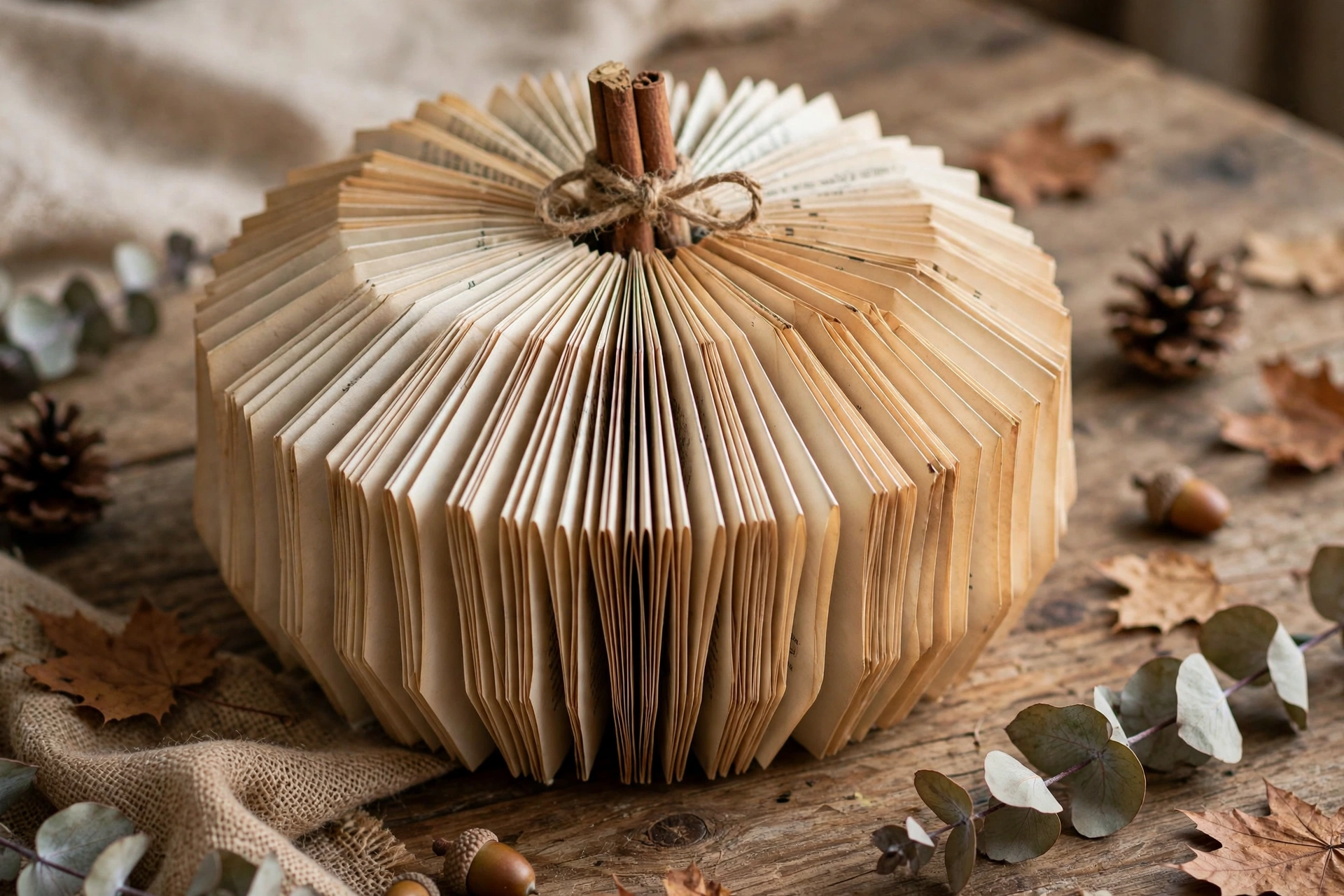 book page pumpkin diy halloween decorations
