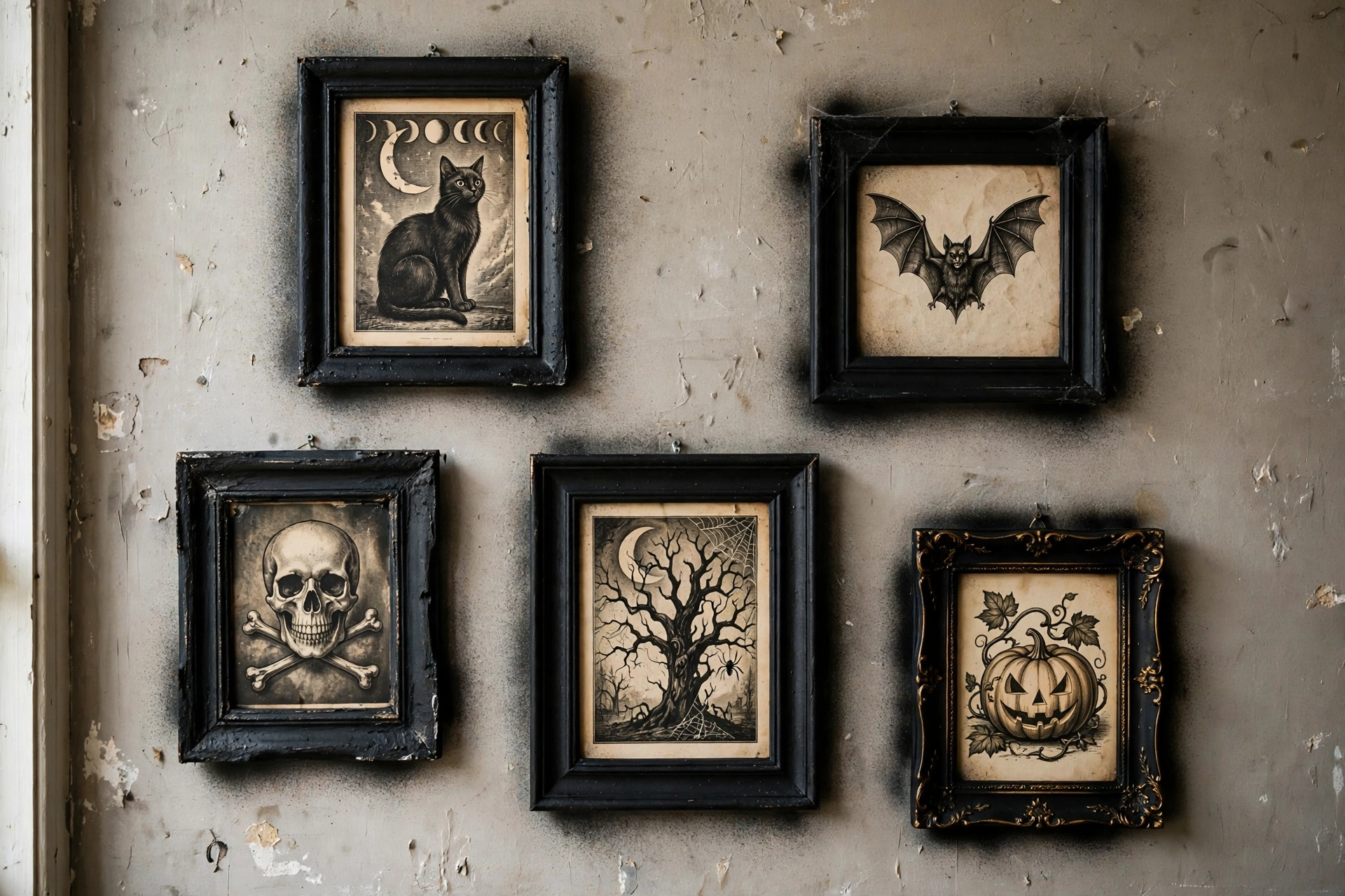 spooky picture frames diy halloween decorations