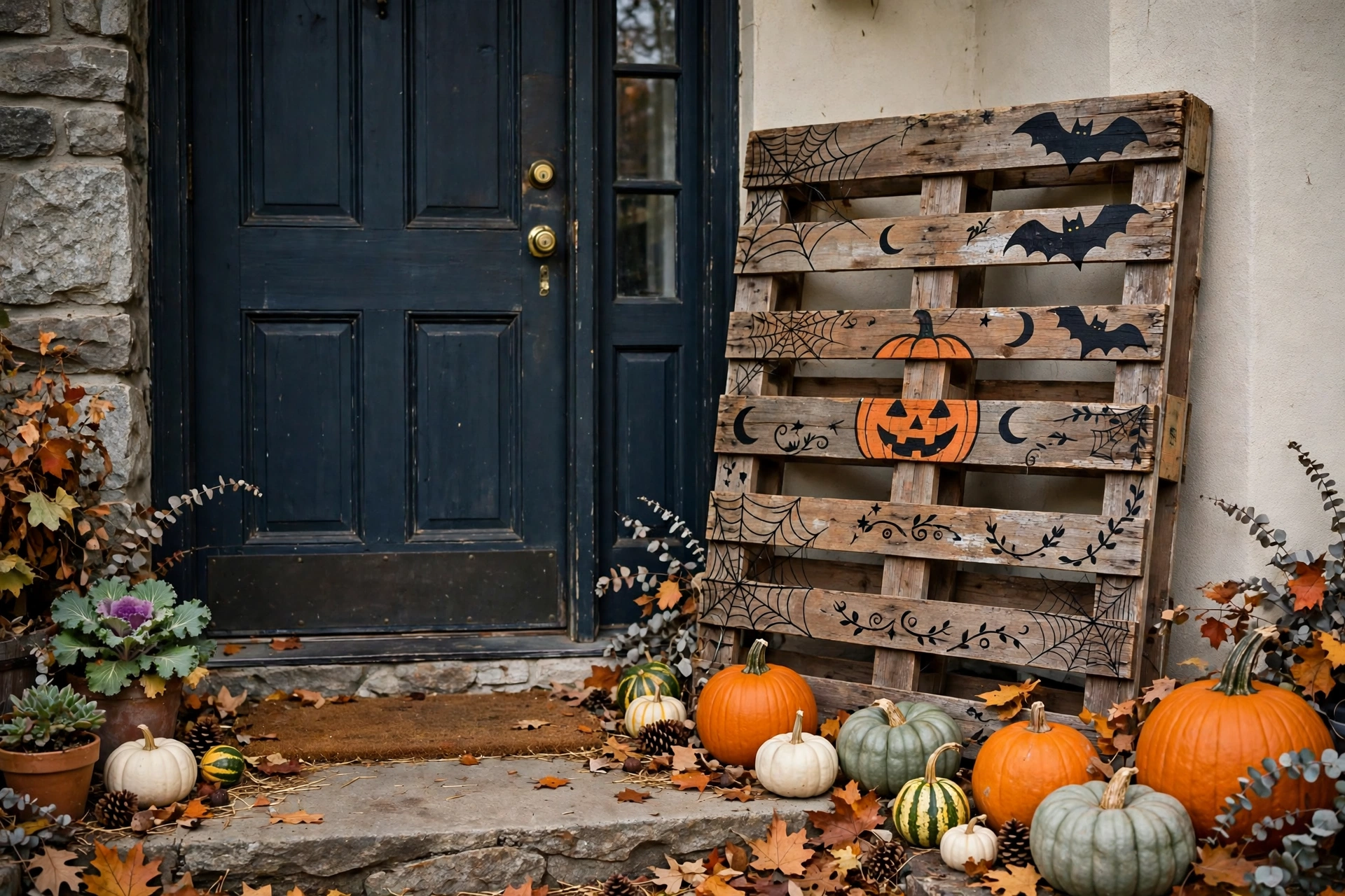 pallet sign diy halloween decorations
