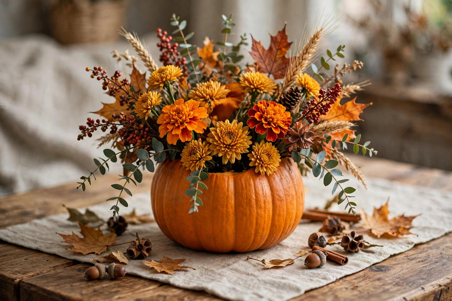 pumpkin vase diy halloween decorations