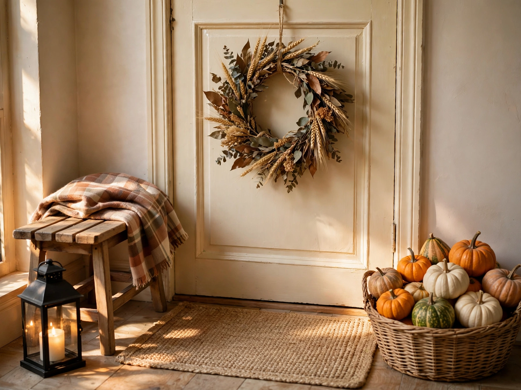 thanksgiving home decor tips welcoming entryway