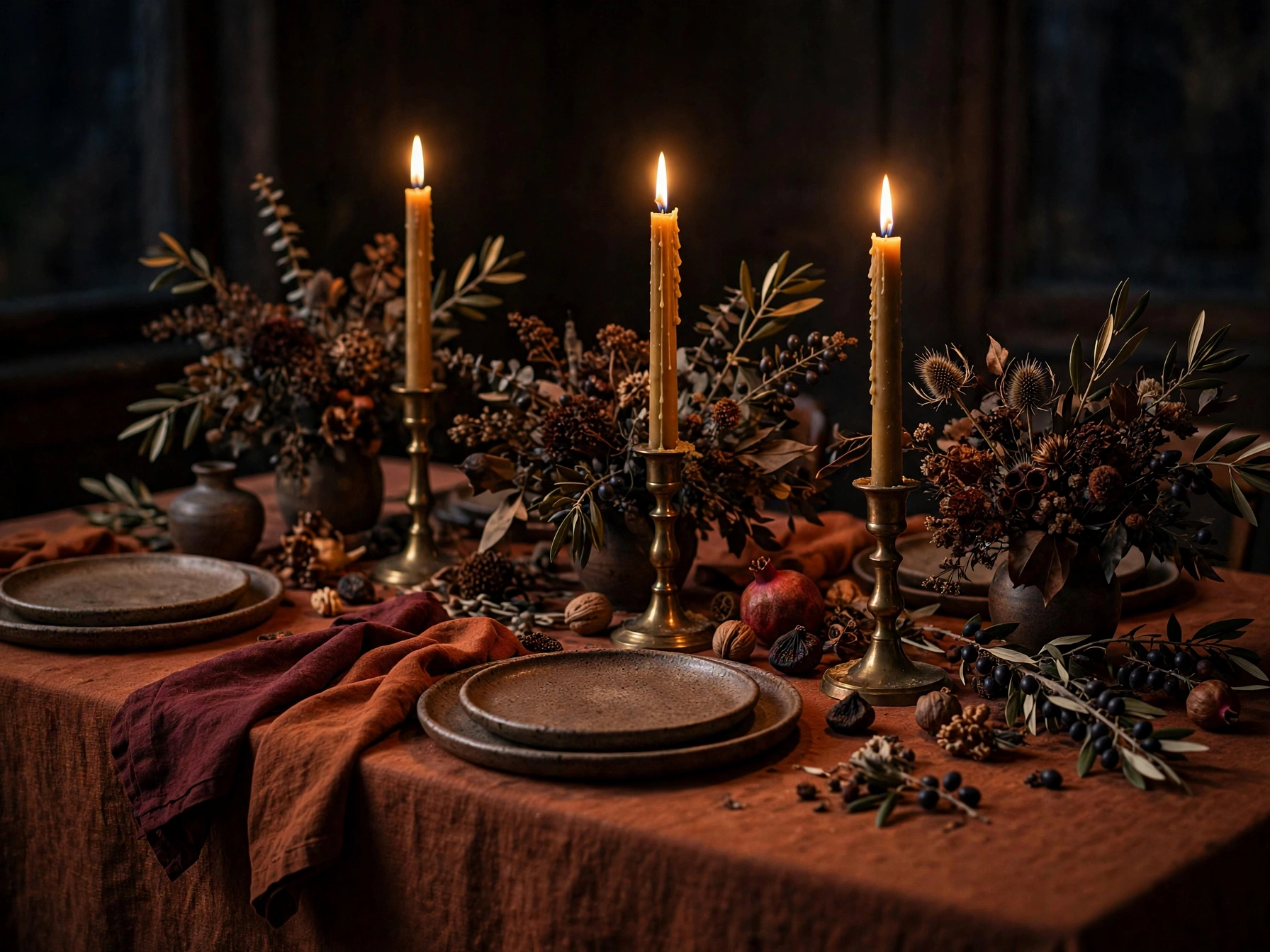 aesthetic thanksgiving home decor moody autumn table
