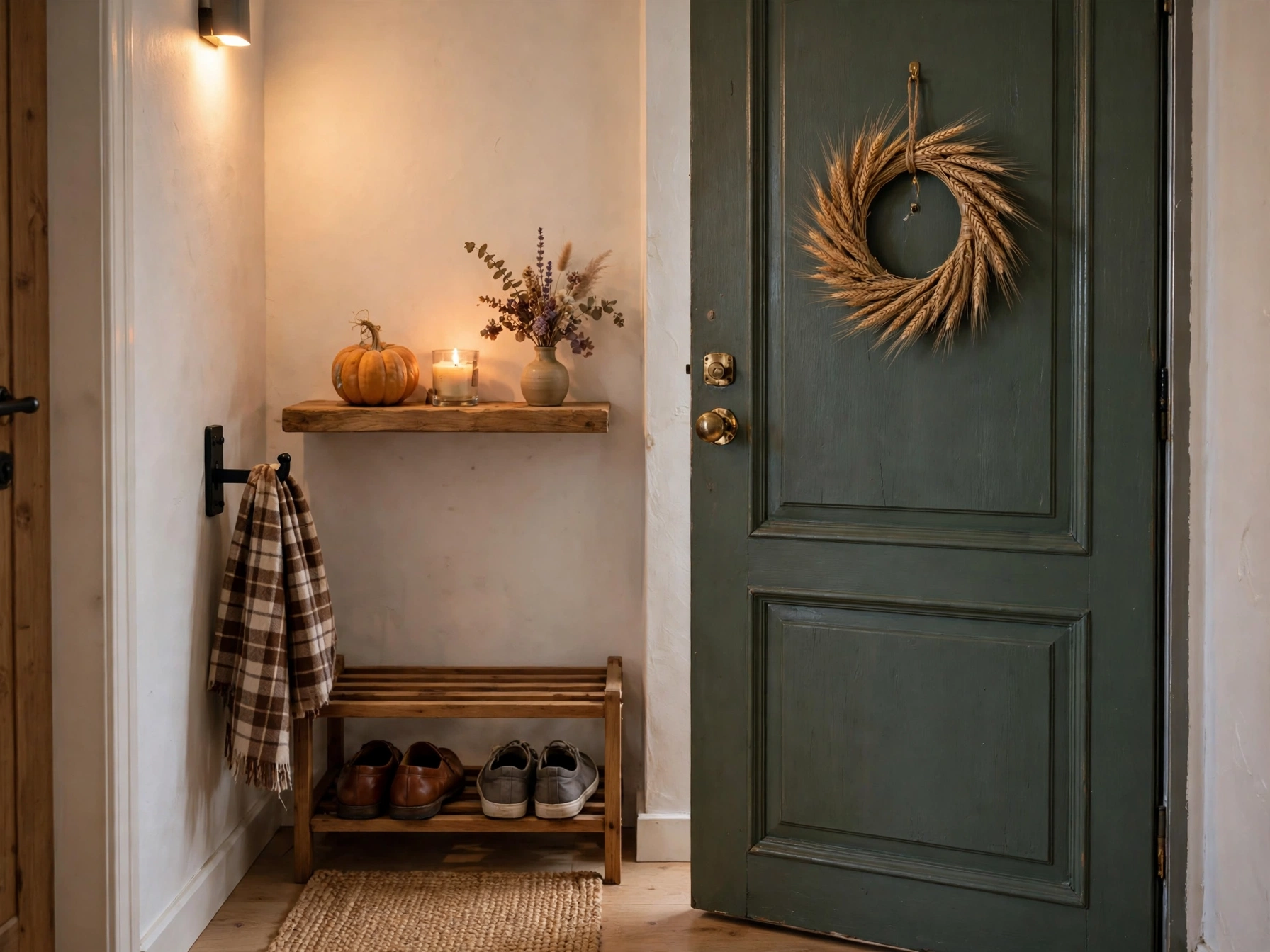 small thanksgiving home decor for apartments entryway