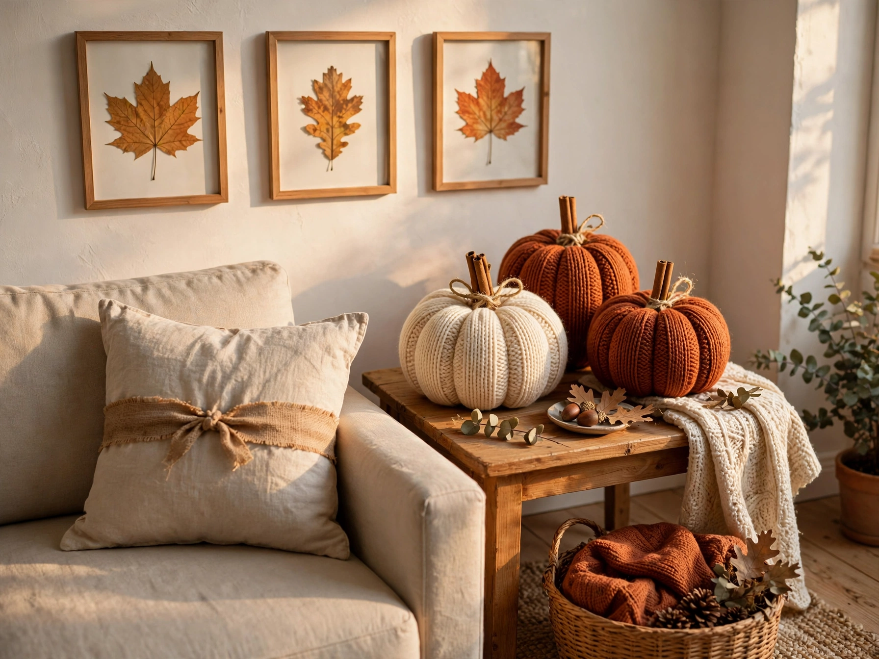 cheap thanksgiving home decor diy sweater pumpkins