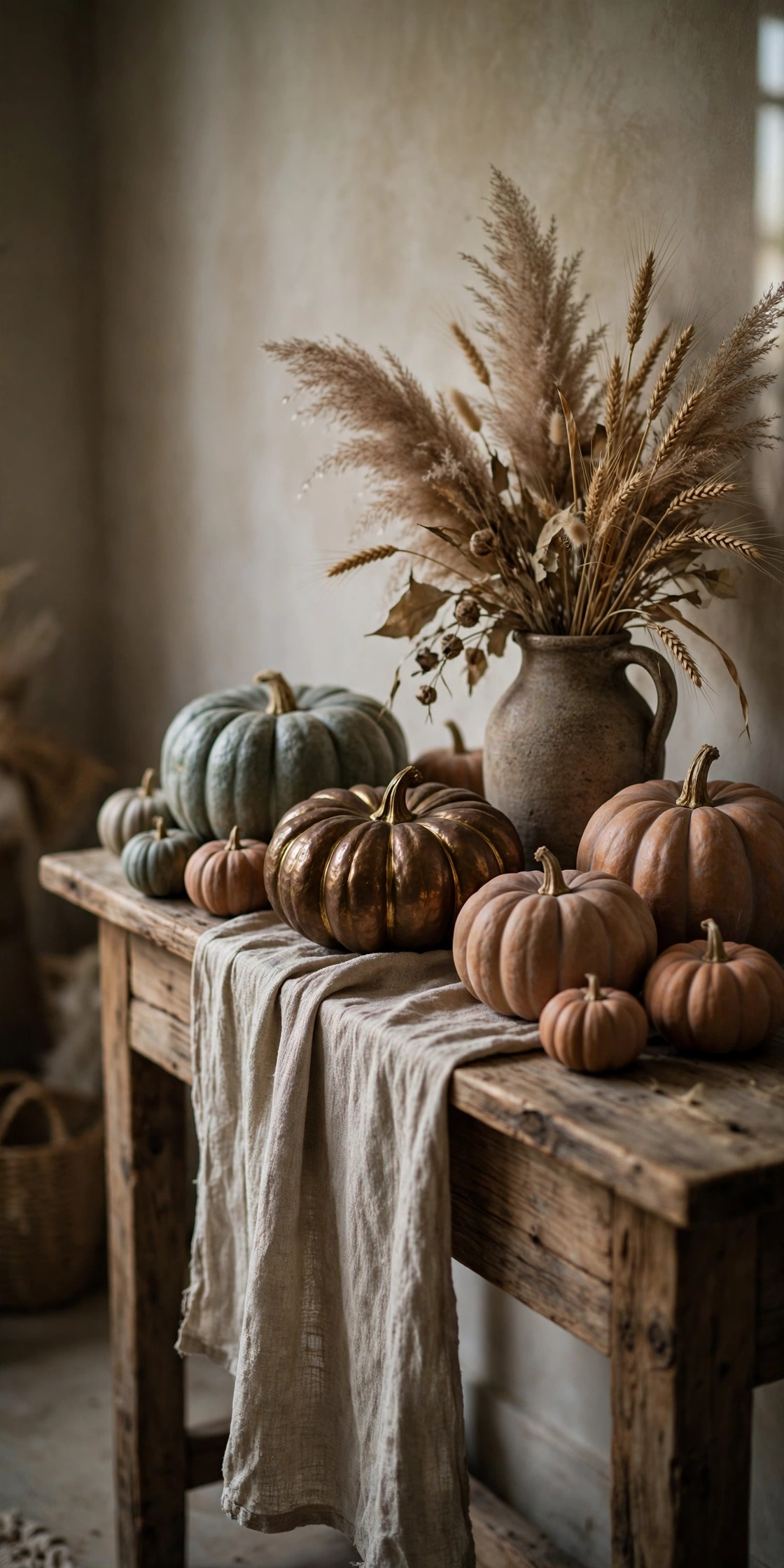 aesthetic pumpkin home decor heirloom display