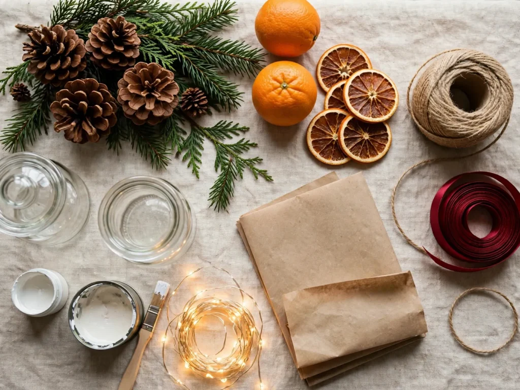 christmas home decor on a budget craft supplies