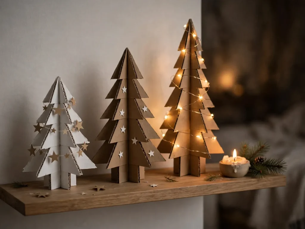 christmas home decor step by step cardboard christmas tree