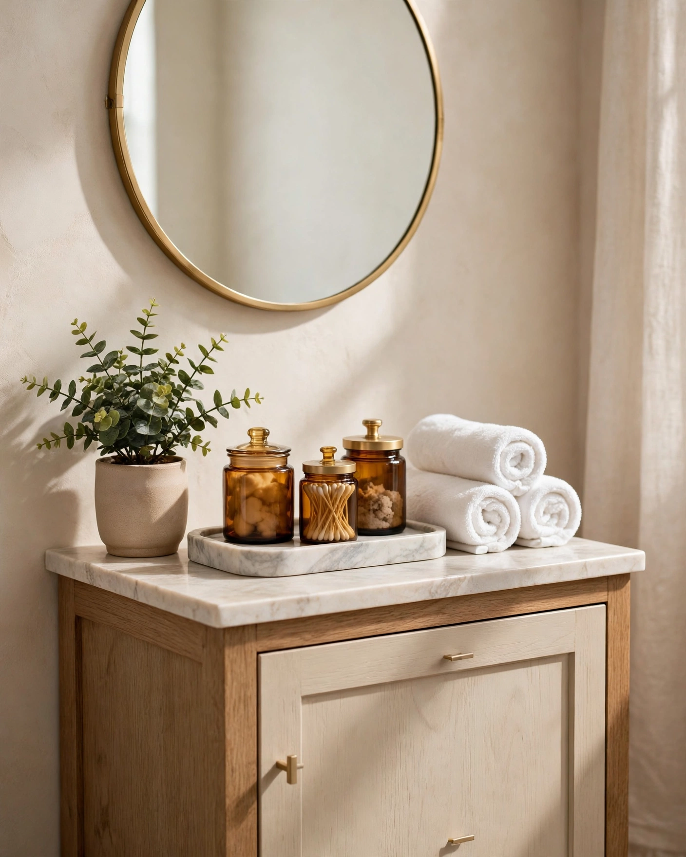 small bathroom vanity organization ideas